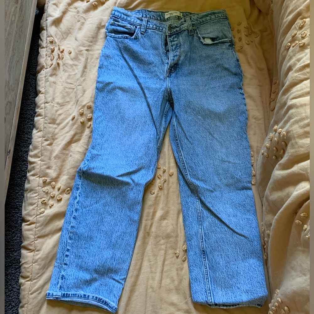 High rise dad jeans